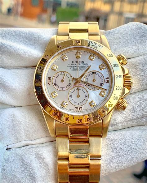 rolex dayrona oro|rolex gold dial.